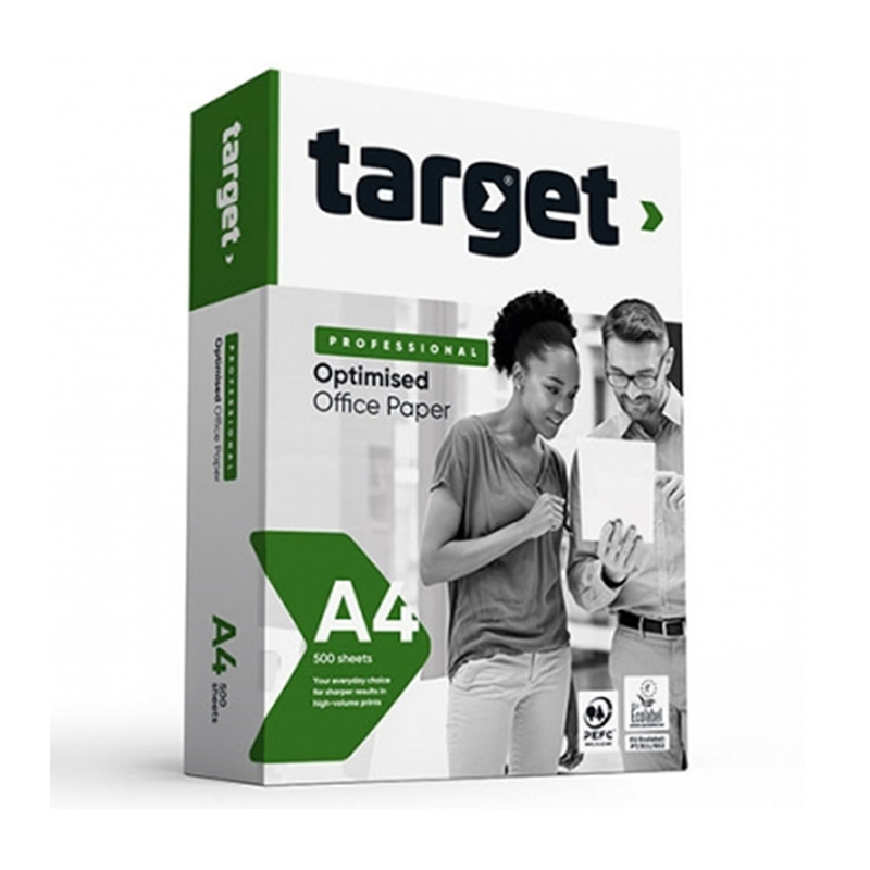RAME PAPIER  A4 EXTRA BLANC TARGET 75GR - 500 FEUILLES