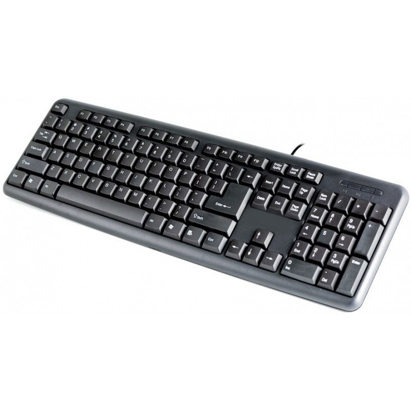 Clavier Filaire Simple MACRO 747474 USB AZERTY 104 touches - Noir