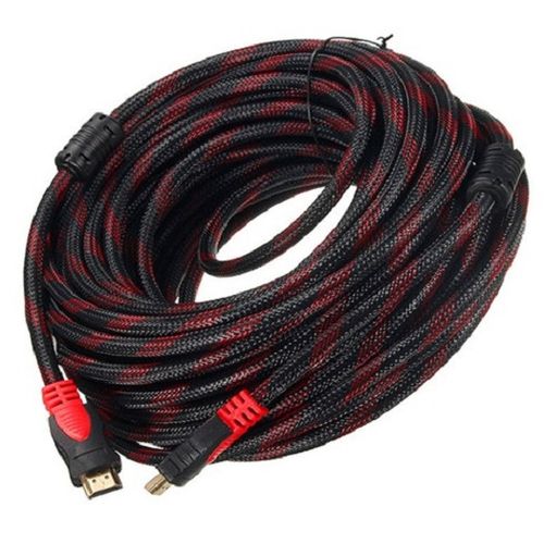 CÂBLE HDMI 10 MÈTRES ROUGE BLINDE