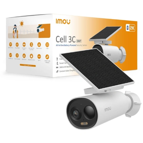Caméra de Surveillance Solaire WiFi IMOU Cell 3C 3MP 2K
