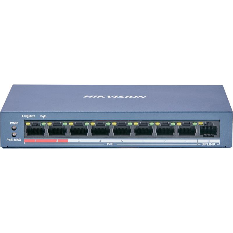SWITCH HIKVISION 8 PORTS GIGABIT 10/100/1000MBPS